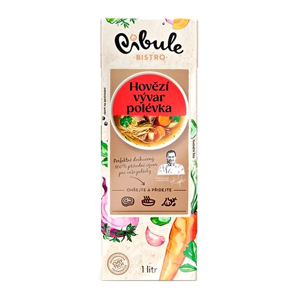 Cibule Bistro Hovězí vývar polévka