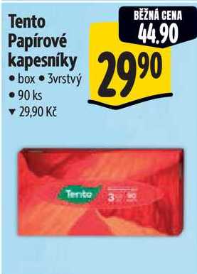 Tento Papírové kapesníky, 90 ks Albert
