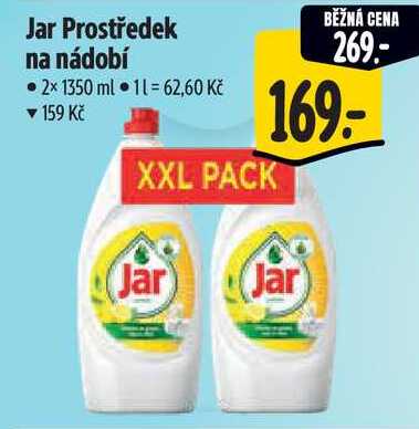 Jar Prostředek na nádobí, 2x 1350 ml Albert