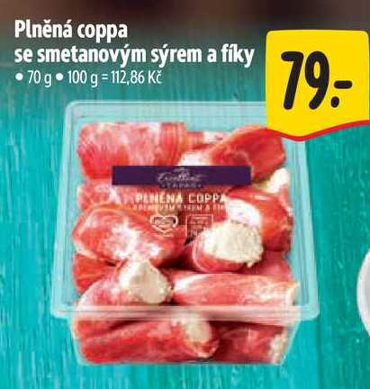 Plněná coppa se smetanovým sýrem a fíky, 70 g 