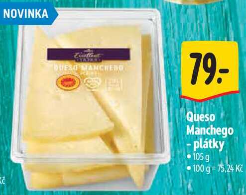 Queso Manchego - plátky, 105 g 