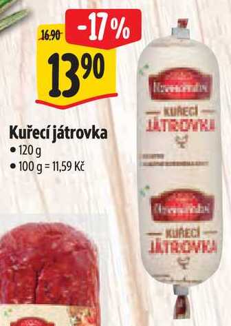 Kuřecí játrovka, 120 g 