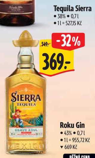 Tequila Sierra, 0,7 l 