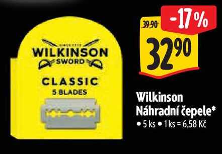 Wilkinson Náhradní čepele, 5 ks Albert