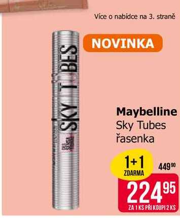 Maybelline Sky Tubes řasenka Teta drogerie