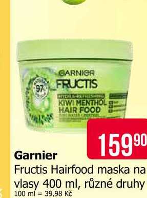 GARNIER Fructis Hairfood maska na vlasy 400 ml, různé druhy Teta drogerie