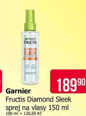 GARNIER Fructis Diamond Sleek sprej na vlasy 150 ml Teta drogerie
