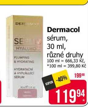 Dermacol sérum, 30 ml, různé druhy Teta drogerie