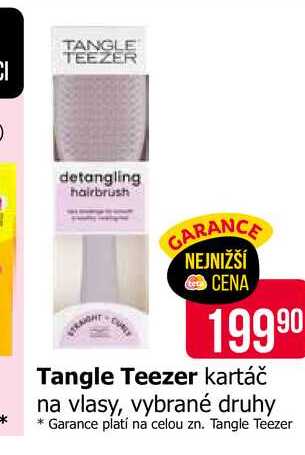 Tangle Teezer kartáč na vlasy, vybrané druhy Teta drogerie