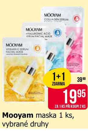 Mooyam maska 1 ks, vybrané druhy Teta drogerie