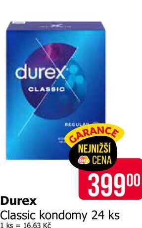 Durex kondomy 24ks, vybrané druhy Teta drogerie