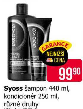 Syoss šampon 440 ml, různé druhy 