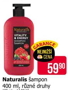 Naturalis šampon 400 ml, různé druhy Teta drogerie