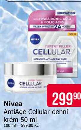 Nivea AntiAge Cellular denní krém 50 ml Teta drogerie
