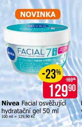 Nivea Facial osvěžující hydratační gel 50 ml Teta drogerie