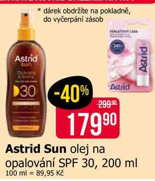 Astrid Sun olej na opalování SPF 30, 200 ml Teta drogerie