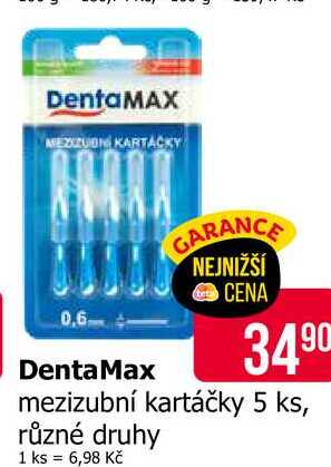 DentaMAX mezizubní kartáčky 5 ks, různé druhy Teta drogerie