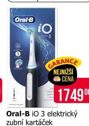Oral-B iO 3 elektrický zubní kartáček Teta drogerie