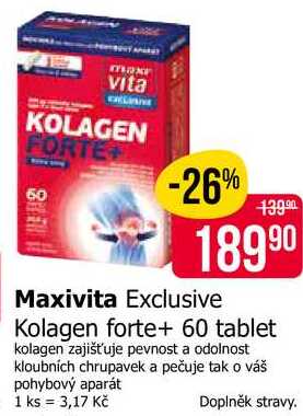 Maxivita Exclusive Kolagen forte+ 60 tablet 