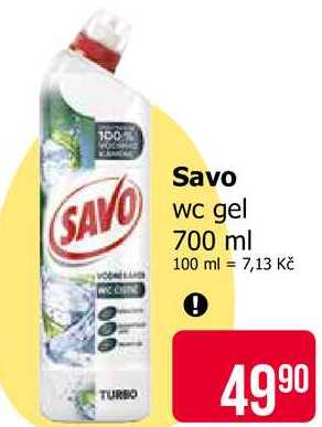 Savo wc gel 700 ml Teta drogerie