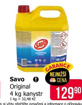 Savo Original 4 kg kanystr Teta drogerie