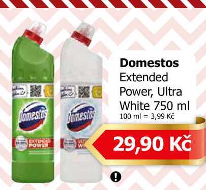 Domestos Extended Power, Ultra White 750 ml Teta drogerie