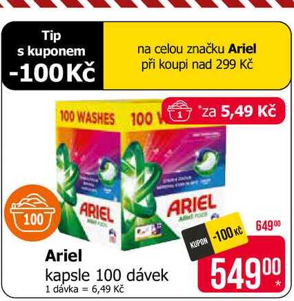 Ariel kapsle 100 dávek