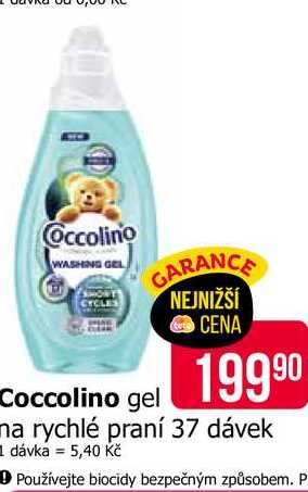 Coccolino gel ma rychlé praní 37 dávek