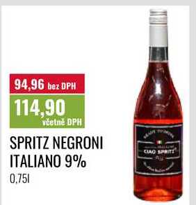 SPRITZ NEGRONI ITALIANO 9% 0,751