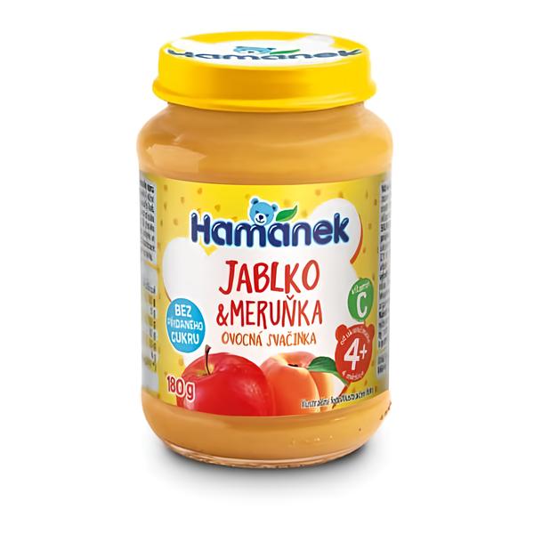 Hamánek Jablko & Meruňka ovocná svačinka neslazená Košík.cz