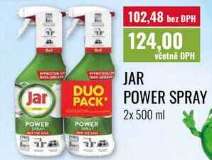 JAR POWER SPRAY 2x 500 ml Ratio