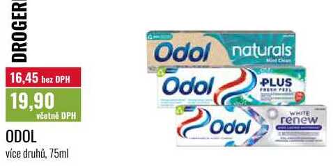 ODOL více druhů, 75ml Ratio
