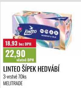 LINTEO ŠÍPEK HEDVÁBÍ 3-vrstvé 70ks MELITRADE Ratio