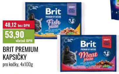 BRIT PREMIUM KAPSIČKY pro kočky, 4x100g 