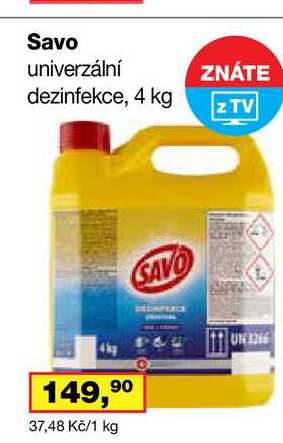 Savo 4 kg Ráj drogerie
