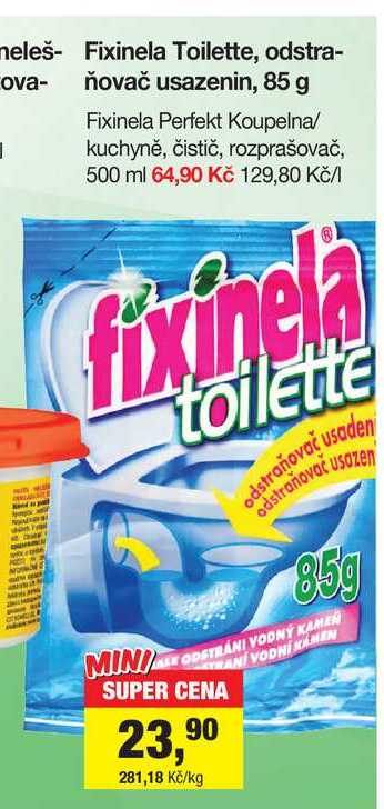 Fixinela Toilette, odstraňovač usazenin, 85 g Šlak