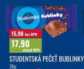 STUDENTSKÁ PEČEŤ BUBLINKY 36g