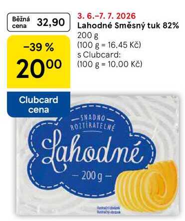 Lahodné Směsný tuk 82%, 200 g