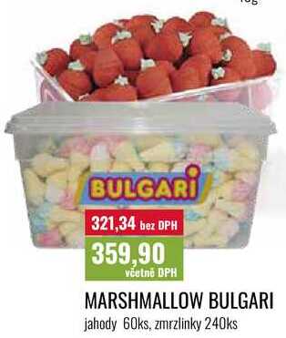 MARSHMALLOW BULGARI, jahody 60ks, zmrzlinky 240ks