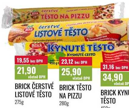 BRICK TĚSTO NA PIZZU 280g