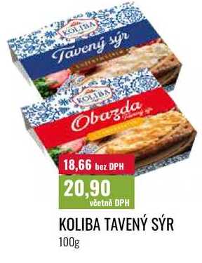 KOLIBA TAVENÝ SÝR 100g