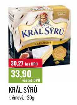 KRÁL SÝRŮ krémový, 120g