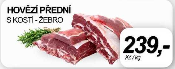 HOVĚZÍ PŘEDNÍ S KOSTÍ - ŽEBRO, 1 kg