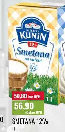 SMETANA 12% 1l