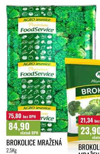 BROKOLICE MRAŽENÁ 350g   /2,5Kg