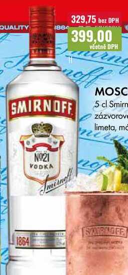SMIRNOFF VODKA 1l