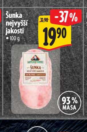 Šunka nejvyšší jakosti 100 g