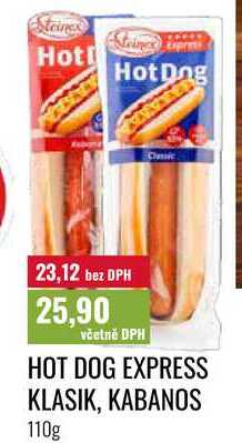 HOT DOG EXPRESS KLASIK, KABANOS 110g