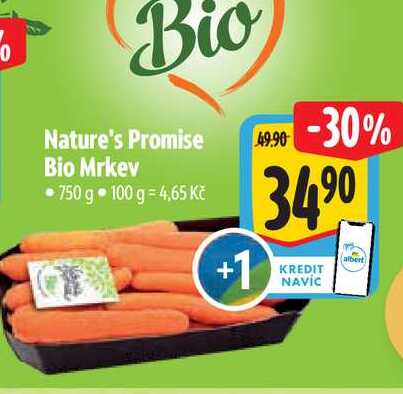 Nature's Promise Bio Mrkev 750 g