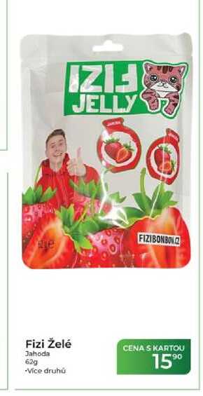 Fizi Želé Jahoda 62g